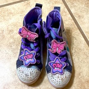 Sketchers light up, twinkle toes high tops